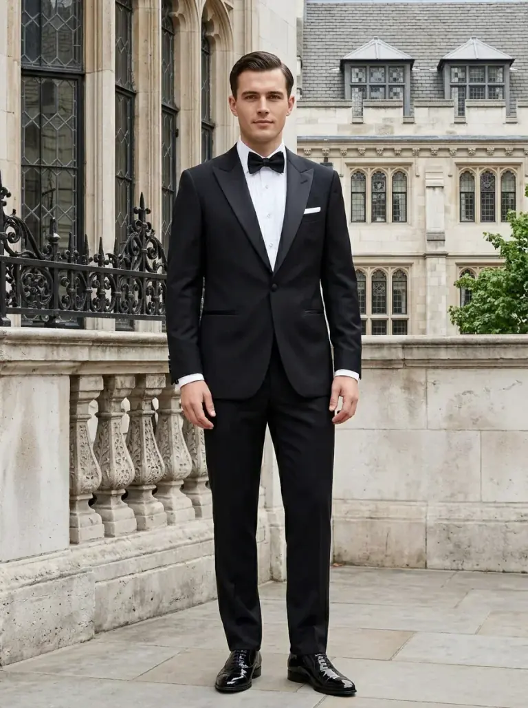 Outfit Change - Classic Black Tuxedo - AI result